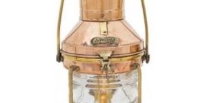 Large Copper Anchor Ship Lantern