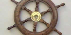 Teak Ships Wheel