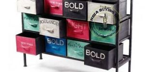 Industrial Painted 12 Drawer Side Chest