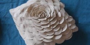 Felt Flower Cushion Cover