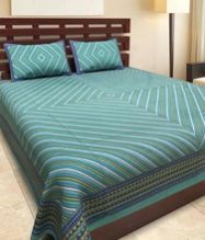 Cotton King Size Double Bedsheet with 2 Pillow Cover