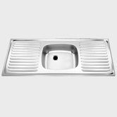 Single Bowl Double Drain Sinks