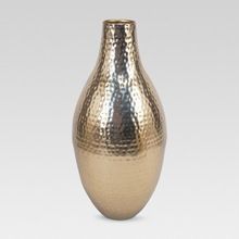 Rose Gold Hammered Vase