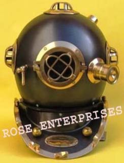 Black Antique Diving Helmet