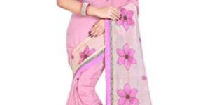 Ladies Embroidered Cotton Saree