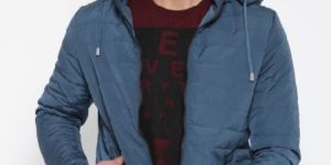 QUILTED JACKET WITH DETACHABLE HOOD