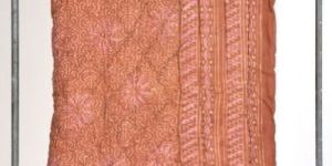 BROWN DABU HANDBLOCK PRINT QUILT