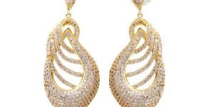 Gold and Diamond Earrings
