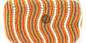 Magnetic Closure Beaded Clutch