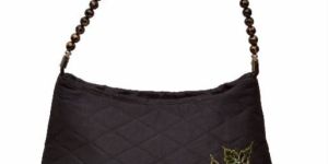 NHSB - 039 Ladies Bead Handle Silk Handbag