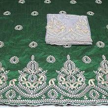 Silk Lace Embroidery African George Fabric