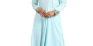 Blue Cotton Embroidery Party Kurta