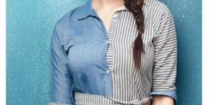 Blue Rayon Printed Western Wear Shirt