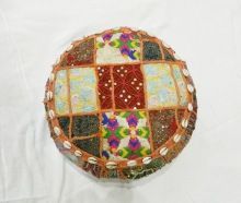 Rajasthani Round Traditional Patchworked Stool Seating