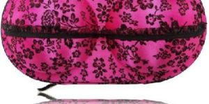 Pink Floral Print Lingerie Bra