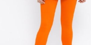 Plain Orange 4 Way Cotton Lycra