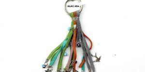 Charms Fusion Suede Leather Tassel Key Chain