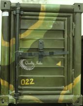 Metallic Container Style Cabinet