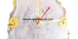 Slice Clock with Stainless Steel Stand