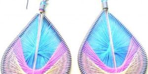 Handmade Fashion Embroider Girls Earrings