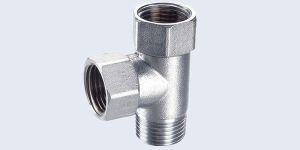 NICKEL-PLATED BRASS FITTINGS TEE