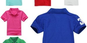 BOYS CLASSIC SOLID COLOR POLO T- SHIRTS