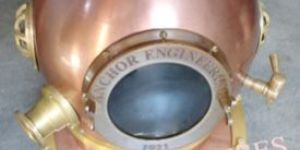 Anchor Engineering Copper Antique Nautical Diving Helmet