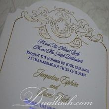 Hot Stamp Foil Wedding Invitation Card Foil Print Wedding Invitation