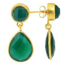 Green Onyx Faceted Gemstone