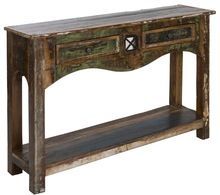 AMURU Console Table Handmade in Solid Reclaimed Wood