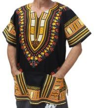 UNISEX COTTON DASHIKI BLOUSE SHIRT