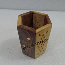 Wooden Pen Holder Stand