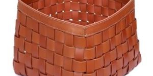 Leather Bread Basket