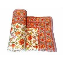 Exclusive Indian Jaipuri Handmade Hand Block Print Double Bed Cotton Quilts
