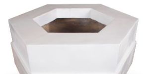 Hexagonal White Planter