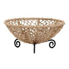 Wire Fruits Basket with Rope Wrapped Kitchen Storage Basket of Wire Rope Basket