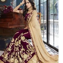 Triveni Saheen Sarees Heavy Embroidery Party Wear Sarees