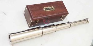 Nautical Wooden Box Telescope