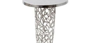 Aluminum Metal Pedestal Table