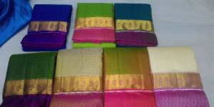 Plain Border Saree