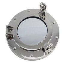 Porthole Mirror Brass