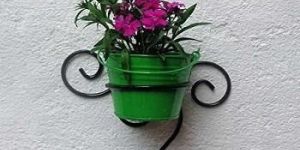 Green Wrought Irons Wall Planters