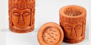 BUDDHA STASH CASE WOODEN