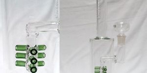 TUBE PERCOLATOR GLASS BONG