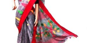 Linen Handloom Cotton Saree