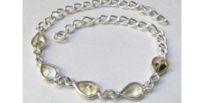 Silver Bracelet with Citrine