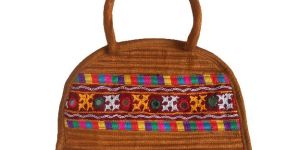 Semi Circle Embroidery Bag