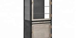 Iron Metal One Door Display Cabinet
