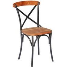 Solid Mango Wood Cross Back Dining Chair