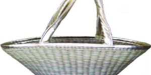 POT SHAPE BAMBOO BASKET